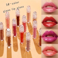 Miroir Glacé à l'eau Mousse à lèvres Café Lait Gloss Rouge à lèvres Miroir Glacé à l'eau Huile à lèvres