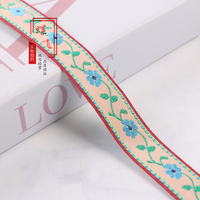 Ruban Jacquard G3645 de 2,5 cm pour Textiles de Maison, Décoration de Rideaux, Accessoires Vestimentaires, Bordures en Dentelle Faits Main DIY