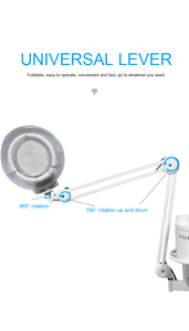 2 in 1 büyüteç güzellik yüz buhar makinesi makinesi iyonik yüz buhar makinesi 5X büyüteç lamba katlanabilir kol Mist Salon SPA - Product Image 3