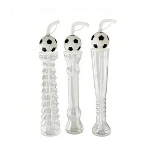 Gobelet créatif en PET en forme de bâton de football, d'haltère ou de torche, cadeau pour événements festifs - Product Image 1