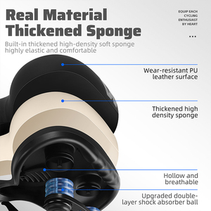 WEST BIKING <span class=keywords><strong>Selle</strong></span> <span class=keywords><strong>de</strong></span> <span class=keywords><strong>vélo</strong></span> <span class=keywords><strong>de</strong></span> montagne en PU imperméable à l'absorption des chocs et à la ventilation, <span class=keywords><strong>selle</strong></span> <span class=keywords><strong>de</strong></span> <span class=keywords><strong>vélo</strong></span> à queue haute avec avertissement réfléchissant - Product Image 4