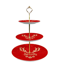 Service de table en céramique portable de Noël, motif Élan Nordique, style ethnique vintage, assiettes à steak et à fruits de style occidental pour usage domestique