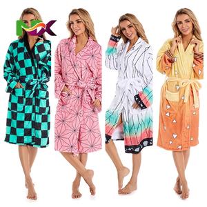 <span class=keywords><strong>Disfraz</strong></span> <span class=keywords><strong>de</strong></span> Cosplay <span class=keywords><strong>de</strong></span> Anime Kamado Nezuko Tanjirou, Bata <span class=keywords><strong>de</strong></span> Baño <span class=keywords><strong>de</strong></span> Felpa Coral Tomioka Giyuu, Bata, Capa - Product Image 1