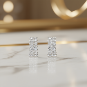 Anello con diamante taglio principessa in oro bianco, colore D, certificato GIA, gioiello classico da matrimonio per donna - Product Image 2