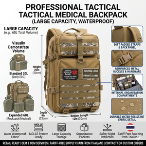 Outdoor Large Waterproof Highland Tactical Medical Backpack,Custom Backpack Tactical Medical EDC Tactical Backpack <b>Bags</b> - Product Image 2