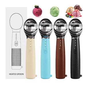 Cuillère à glace électrique rechargeable en alliage de zinc, chauffe rapidement, pour servir les desserts glacés - Product Image 3