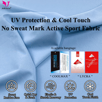 Camiseta de Ciclismo, Golf y Yoga de Poliéster Transpirable, Elástica, Anti-UV, Fresca y sin Sudor, Tejido de Punto por Trama