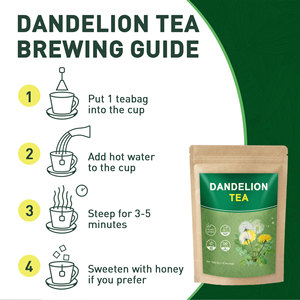 Venta al por mayor OEM: Té de diente de león crudo prémium, saludable y superventas, a granel para desintoxicación hepática en adultos - Product Image 3