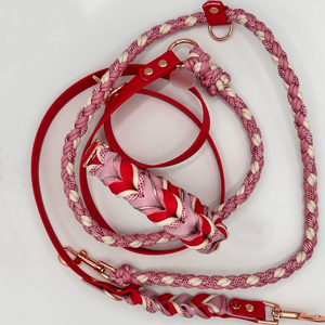 Juego de Correa y <span class=keywords><strong>collar</strong></span> de perro manos libres de PVC con logotipo en relieve personalizado, correa de cuero para cachorros, accesorios para mascotas grandes - Product Image 3