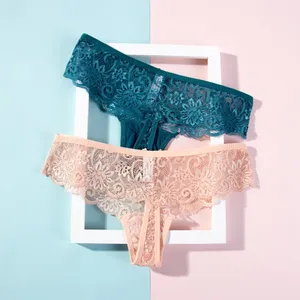 Lingeries fantaisie <span class=keywords><strong>Tanga</strong></span> culottes pour femmes sous-vêtements Sexy dentelle string culotte Sexy sous-vêtements femme tongs - Product Image 1