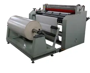 Plastic PE PP Pet PVC OPP Film Paper Roll to Sheet Cutting Machine with Slitting Function