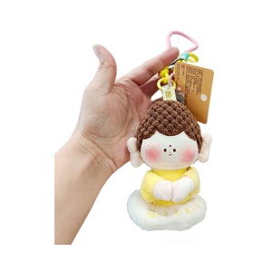 Nuevo colgante de llavero de felpa con imán de Buda de Alegoría de China-Chic, muñecos pequeños, juguetes de peluche alrededor del templo del mito antiguo - Product Image 1