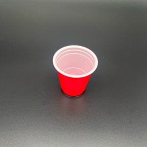Mini tasses en <span class=keywords><strong>plastique</strong></span> jetables rouges de dégustation de H91061-1 2oz pour la fête de Noël - Product Image 6