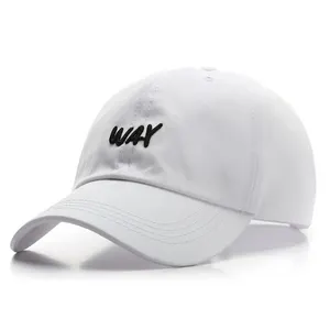Topi ayah Logo kustom kualitas tinggi 47 merek satin berjajar olahraga logo kustom topi ayah tidak terstruktur