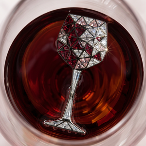 Broche personnalisée pour enfant en forme de verre à vin, avec strass en cristal, épinglette de revers, bijou fantaisie argenté pour fête, mariage, cadeau - Product Image 2
