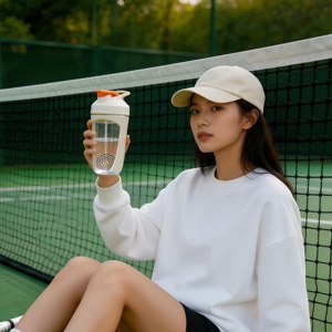 Nueva Botella Mezcladora de Proteínas Deportiva de 680 ml, Colorida, Libre de BPA, para Gimnasio y Entrenamiento - Product Image 6