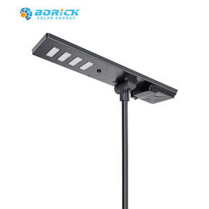 Lampe solaire de rue 100W adaptée, étanche IP67, en aluminium moulé sous pression, tout-en-un, LED, pour extérieur - Product Image 2