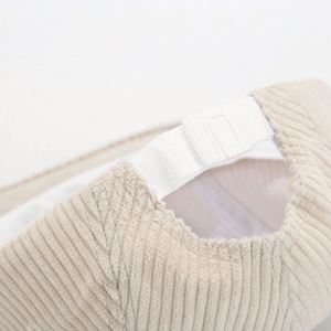 2025 New Arrival 5 Panels Fashion Men Vintage Corduroy Baseball Cap Flat Bill Hip Hop Sports <b>Hat</b> - Product Image 4