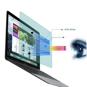 Komputer Laptop dan Desktop Block 100% 400nm Anti Shock Tertutup Penuh 0.35 Mm Anti Blue Ray Laptop Pelindung Layar untuk imac