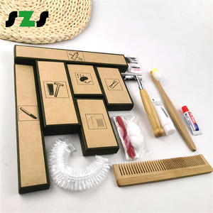 Kit de brosse <span class=keywords><strong>dentaire</strong></span>, 20 pièces, ensemble de chaussons dentaires d'hôtel, brosse <span class=keywords><strong>à</strong></span> dents biodégradable avec <span class=keywords><strong>pâte</strong></span> - Product Image 2
