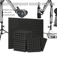 Panneaux acoustiques modernes en mousse de polyuréthane |   Tuiles insonorisantes ignifuges NRC 0.85 pour appartement, studio, KTV