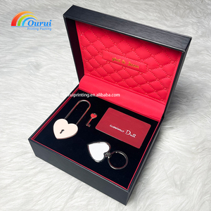 Caja de regalo personalizada para parejas, venta directa de fábrica, caja de regalo de lujo para relojes personalizada, caja de regalo con candado personalizada para parejas - Product Image 2