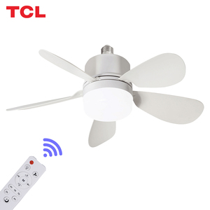 Tcl E27 nhỏ LED quạt trần với 5 lưỡi và ánh sáng hiện đại DC động cơ điều khiển từ xa cho nhà phòng ngủ - Product Image 1