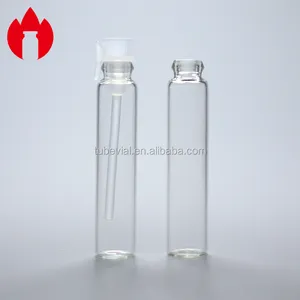 2ml स्पष्ट इत्र नमूना बोतल कॉस्मेटिक कांच की शीशी