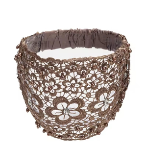 Bandeau large en dentelle et style bohème pour femmes, bandeau bohème avec perles pour femmes, adapté à un usage quotidien et à diverses occasions festives - Product Image 3