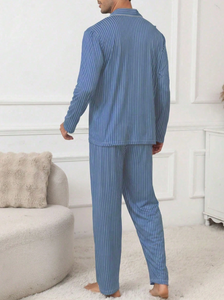 Ensemble de pyjamas en bambou pour hommes, vêtements de nuit respirants et rafraîchissants, fabrication OEM au Vietnam, production sur mesure, ensembles de vêtements de détente en modal et tencel - Product Image 6