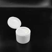 Boîte à poudre dentifrice à couvercle rabattable 80g 100g, flacon à bouche large en PP pour crème/crème de massage/baume nettoyant, emballage cosmétique et soins de la peau