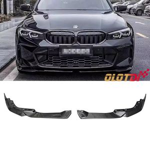 Spoiler avant en fibre de carbone sèche de style MP, lèvre de pare-chocs, séparateur 2 pièces pour BMW Série 3 G20 M Sport M <span class=keywords><strong>Tech</strong></span> LCI 2022+, style automobile - Product Image 3