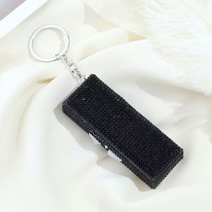 The New Diamond-inlaid <b>Small</b> Medicine <b>Box</b> Keychain Creative Full of Diamonds Portable Aluminum Medicine Can <b>Storage</b> <b>Box</b> - Product Image 3