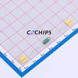 Inductor de Anillo de Color EC0410-101K / Componente de Orificio Pasante (THT), D4xL10.5mm 100uH 10% 275mA 1.8Ohm - Product Image 1