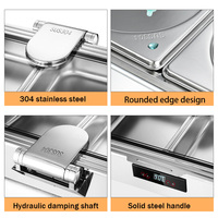 Chauffe-plat électrique carré en acier inoxydable pour buffet, chauffe-plats en libre-service pour traiteur, banquets et fêtes