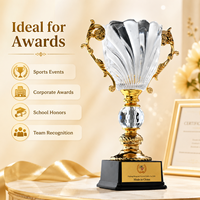 Trofeo de Cristal Tallado Exquisito con Grabado Personalizado y Logotipo Personalizado