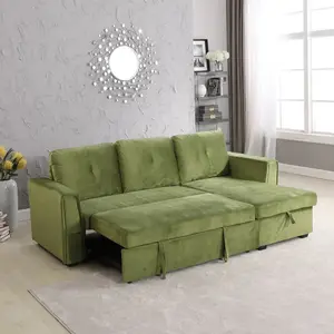 Fauteuil convertible en cuir pu futon, canapé-lit pliable pour salon, bon marché, avec rangement