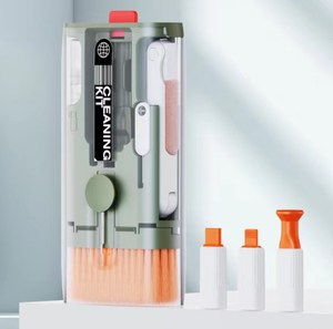 Kit de limpieza 10 en 1, cepillo de limpieza de teclado de pantalla <span class=keywords><strong>para</strong></span> Airpod, iPad, iPhone, portátil, teléfono, tableta, ordenador, cámara, electrónica - Product Image 5