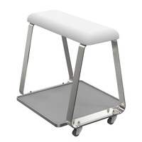 Tabouret portable pour manucure et pédicure avec repose-pieds et coussin de massage, y compris plateau à outils, tabouret de pédicure