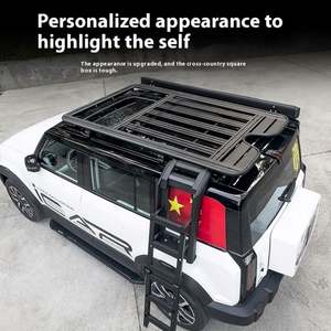 Portaequipajes de techo de hoja de aluminio de nuevo diseño, estante de plataforma para Chery Icar03, accesorios exteriores de buque de guerra - Product Image 5