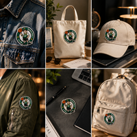 Patchs brodés en forme de cœur écologiques personnalisés à appliquer sur les chapeaux et les vêtements en tissu non tissé