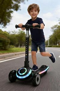 <strong>Scooter</strong> for Kids Ages 3-10,<strong>Toddler</strong> <strong>Scooter</strong> Extra-Wide PU LED Wheels,Kids <strong>Scooter</strong> 4 Adjustable Height - Product Image 2