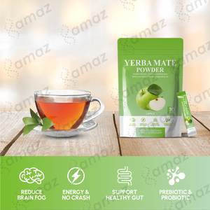 Venta Caliente OEM/ODM Etiqueta Privada Extracto <span class=keywords><strong>de</strong></span> Té Instantáneo en Polvo Sabor Manzana Sobres <span class=keywords><strong>de</strong></span> Polvo <span class=keywords><strong>de</strong></span> Yerba <span class=keywords><strong>Mate</strong></span> - Product Image 2