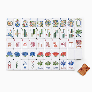 Diseño Gratuito, Mahjong Acrílico Multicapa Personalizado, Fichas de Mahjong Americanas Rojas de Lucite Personalizadas - Product Image 2