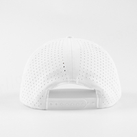 Casquette de baseball sportive unisexe OEM personnalisée en tissu Dobby Terry Oxford, 5 panneaux, visière incurvée, 100 % polyester respirant, broderie à la main