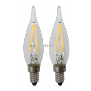 E10 ngọn lửa tip cổ điển dẫn bóng nến dây tóc 120V 240V 2W dẫn bóng đèn nến 2700K - Product Image 1