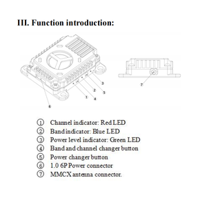 Nouveau 3.3G VTX 3W Max analogique VTX léger Compact 7 pouces 9 pouces 13 pouces Fpv Drone VIDEO TRANSMISSION - Product Image 3