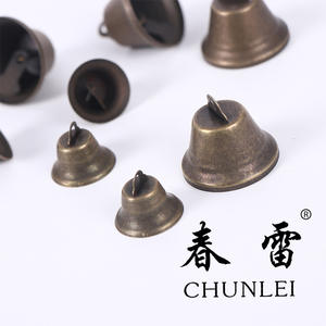 Campanella Vintage in Bronzo da 30mm, Ornamento Rustico per Carillon, Decorazione Etnica e Campane Antiche Festive per Albero di Natale, <span class=keywords><strong>Artigianato</strong></span> Natalizio - Product Image 3