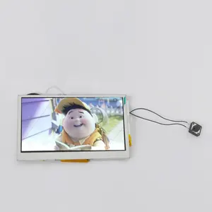 Mode Kunstmatige Stijl Custom Lcd Video Module Met Knoppen 4.3 Inch Audio Voor Digitale Boek Videokaart Spelen