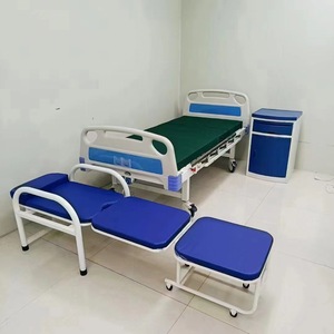 Elderly Care <b>Bed</b> <b>With</b> Adjustable Back And Leg Support Multi Functional Home Use Steel Frame ABS Headboard And Footboard - Product Image 3